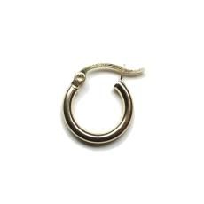 10K Yellow Gold Plain Hoop Pierce No.88 / Gold