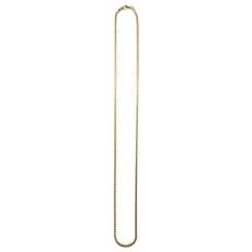 14K Gold Coating Silver 925 Franco Chain Necklace No.336 / Gold