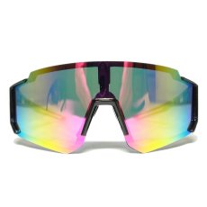 Sports Type Goggle Sunglasses “8804” / Black x Yellow Mirror 2