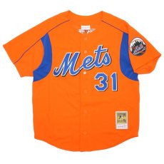 Mitchell & Ness Authentic Mesh BP Jersey New York Mets 2004 Mike Piazza / Orange