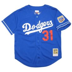 Mitchell & Ness Authentic Mesh BP Jersey Los Angeles Dodgers 1997 Mike Piazza / Blue