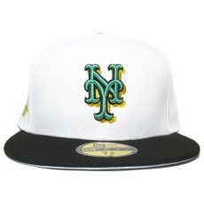 New Era 59Fifty Fitted Cap “New York Mets Shea Stadium” / White x Black (Ice Blue UV)