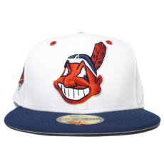 New Era 59Fifty Fitted Cap Cleveland Indians 1997 World Series / White x Navy
