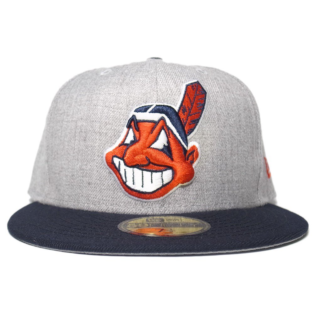 New Era 59Fifty Fitted Cap “Cleveland Indians” / Grey x Navy ...