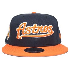 New Era 9Fifty Snapback Cap “Houston Astros 45th Anniversary” / Navy x Orange