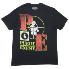 Public Enemy Official Merch Target Logo T-shirts / Black