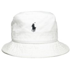 Polo Ralph Lauren Cotton Chino Bucket Hat / White
