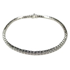 Silver 925 Tennis Chain Bracelet No.76 / Silver