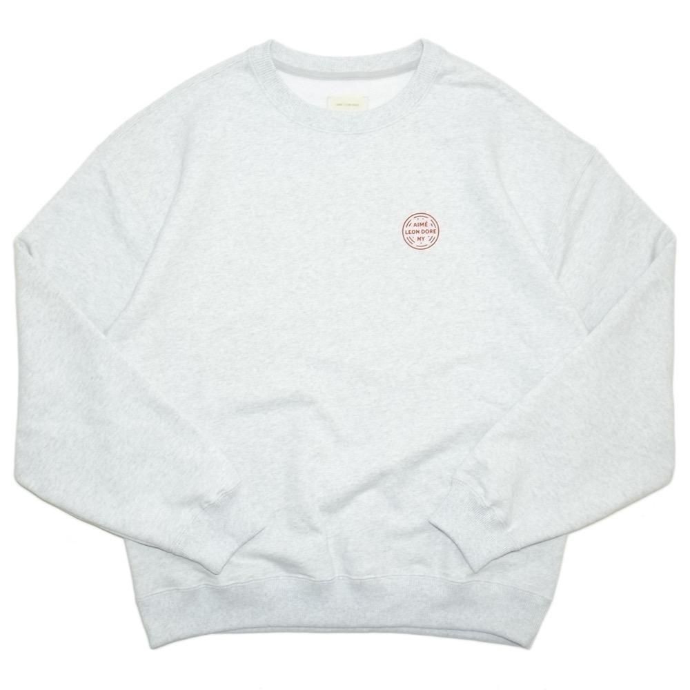 Aime Leon Dore Apple Energy Crewneck Sweat / Ash Grey Aime Leon Dore Apple Energy Crewneck Sweat / Ash Grey