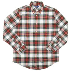 Polo Ralph Lauren Classic Fit Cotton L/S Shirts / Red x Green x White