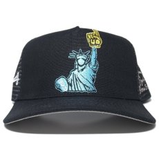 UP NYC Home Of The Wave Mesh Trucker Cap / Black