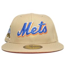 New Era 59Fifty Fitted Cap New York Mets 40th Anniversary / Khaki (Orange UV)