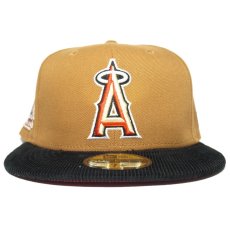New Era 59Fifty Fitted Cap Los Angeles Angels Angel Stadium 50th Anniversary / Wheat x Black