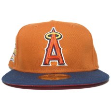 New Era 59Fifty Fitted Cap Los Angeles Angels 2002 20th Anniversary / Burnt Orange x Navy (Red UV)