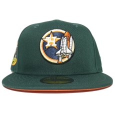 New Era 59Fifty Fitted Cap Houston Astros Apollo11 / Dark Green (Orange UV)