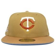 New Era 59Fifty Fitted Cap Minnesota Twins 2014 All Star Game / Beige x Wheat (Light Blue UV)