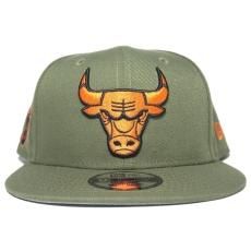 New Era 9Fifty Snapback Cap Chicago Bulls 6x Champs / Olive