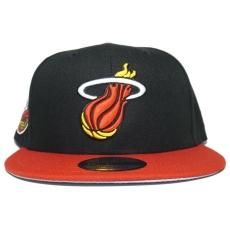 New Era 9Fifty Snapback Cap Miami Heat 3x Champs / Black x Red