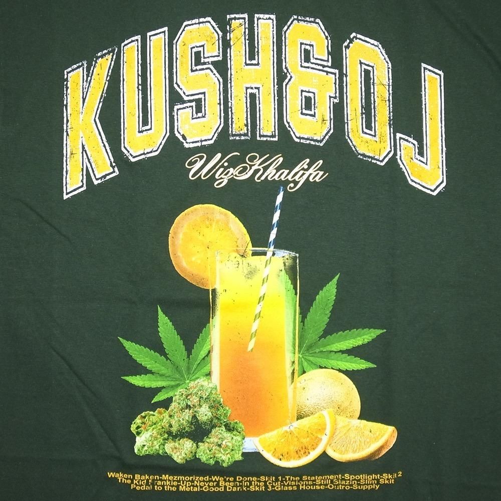 Wiz Khalifa Official Merch Kush & OJ T-shirts / Green