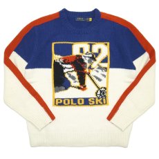 Polo Ralph Lauren Polo Ski Wool Blend Crewneck Sweater / Blue x Off White
