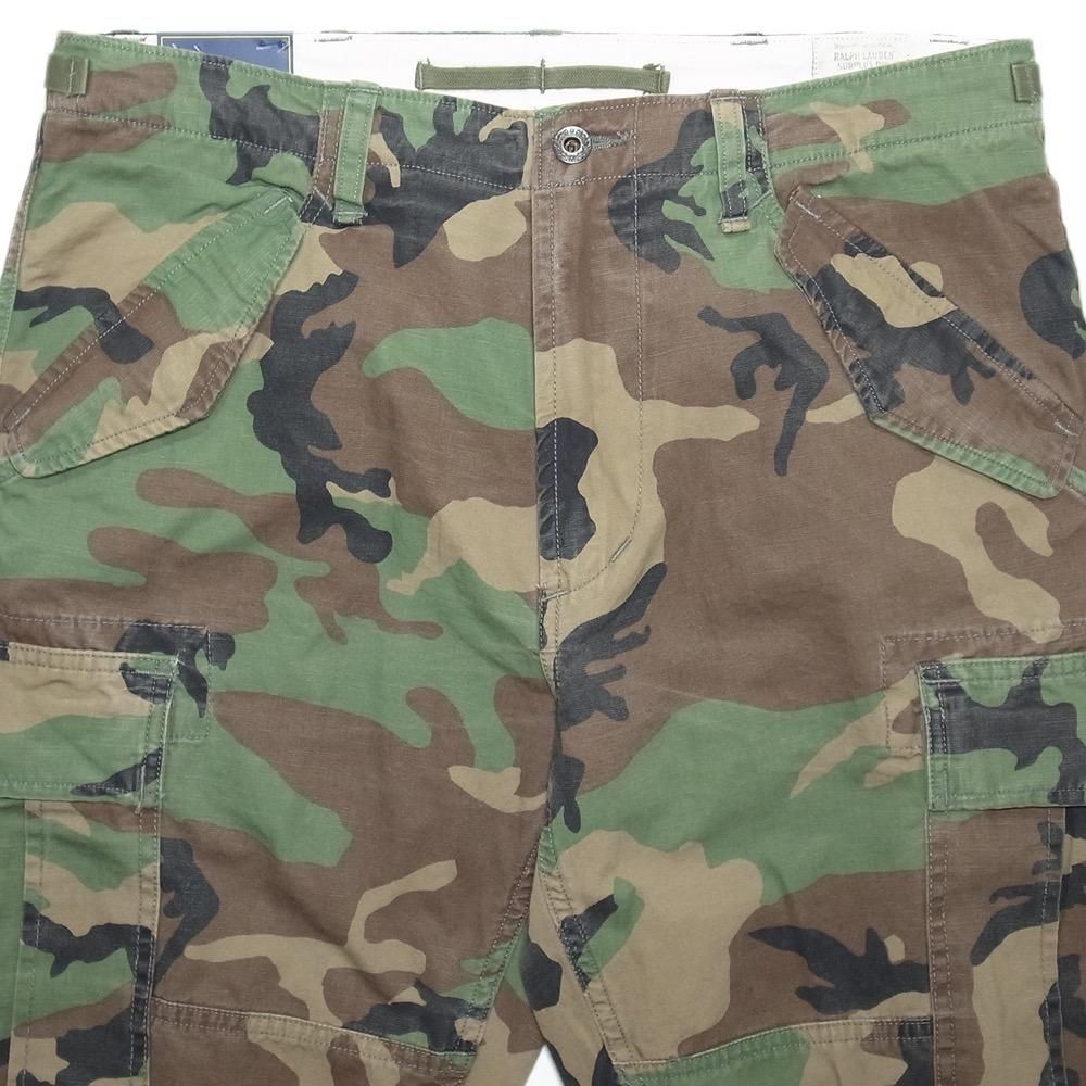 Polo Ralph Lauren Slim Fit Camo Canvas Cargo Pants / Surplus