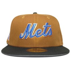 New Era 59Fifty Fitted Cap New York Mets Shea Stadium / Camel Brown x Black