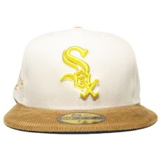 New Era 59Fifty Fitted Cap Chicago White Sox 2005 World Series / Natural x Camel Brown (Green UV)