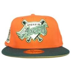 New Era 59Fifty Fitted Cap Anaheim Angels Angel Stadium 50th Anniversary / Orange x Green