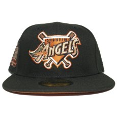 New Era 59Fifty Fitted Cap “Anaheim Angels Angel Stadium 50th Anniversary” / Black (Orange UV)