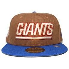 New Era 59Fifty Fitted Cap “New York Giants 75th Anniversary” / Brown x Blue