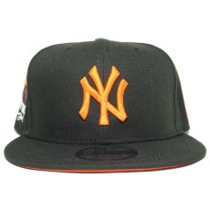 New Era 9Fifty Snapback Cap “New York Yankees City Patch” / Black (Orange UV)