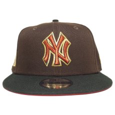 New Era 9Fifty Snapback Cap “New York Yankees Subway Series” / Brown x Black (Red UV)