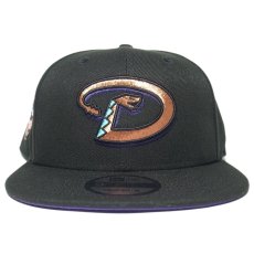 New Era 9Fifty Snapback Cap Arizona Diamondbacks 25th Anniversary / Black (Purple UV)