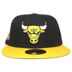 New Era 9Fifty Snapback Cap Chicago Bulls 6x World Champions / Black x Yellow