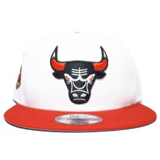 New Era 9Fifty Snapback Cap Chicago Bulls 6x Champs / White x Red