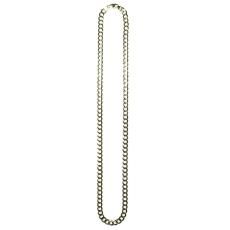 10K Yellow Gold Solid Cuban Chain Necklace No.207
