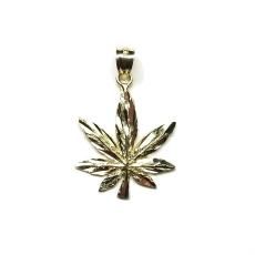 10K Yellow Gold Chain Top No.201 Marijuana