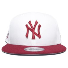 New Era 9Fifty Snapback Cap New York Yankees City Patch / White x Burgundy