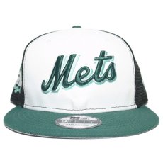 New Era 9Fifty Mesh Snapback Cap New York Mets City Patch / White x Pine Green x Black