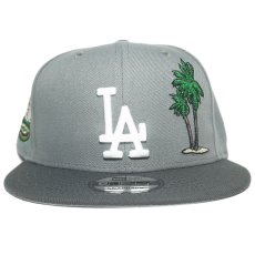 New Era 9Fifty Snapback Cap Los Angeles Dodgers Dodger Stadium 50th Anniversary / Grey x Dark Grey