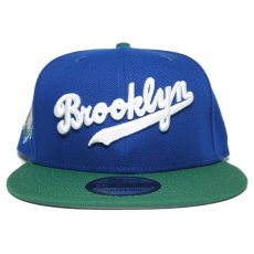 New Era 9Fifty Snapback Cap Brooklyn Dodgers Jackie Robinson / Blue x Kelly Green