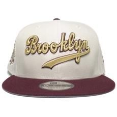 New Era 9Fifty Snapback Cap Brooklyn Dodgers Jackie Robinson 50th Anniversary / Natural x Maroon