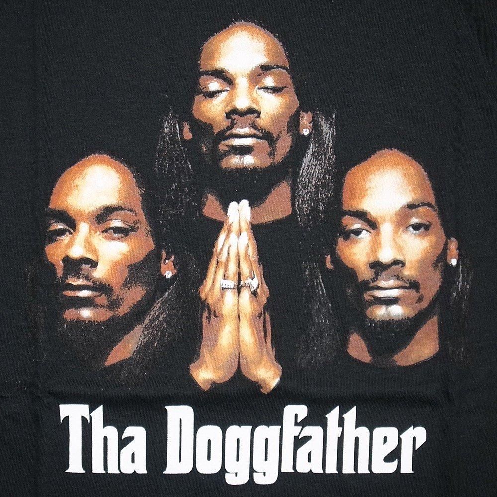 Snoop Dogg Official Merch Tha Doggfather T-shirts / Black