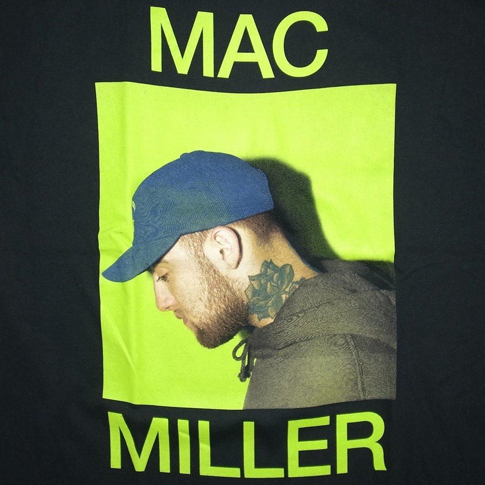 Mac Miller Official Merch Portrait T-shirts / Black - 名古屋