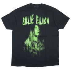 Billie Eilish Official Merch Green Potrait T-shirts / Black