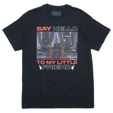 Scarface Official Merch Say Hello To My Little Friend T-shirts / Black