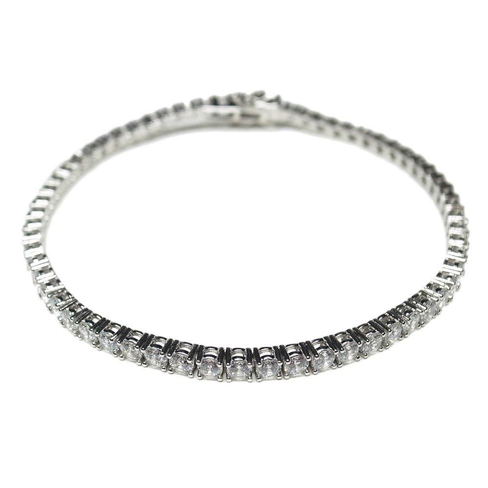 Silver 925 Tennis Chain Bracelet No.80 / Silver - 名古屋