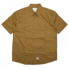 LAAMS Chain Stitch Logo S/S Shirts / Brown