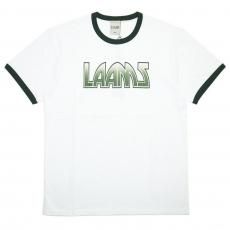 LAAMS JP Kiss Ringer T-shirts / White x Green