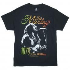 Bob Marley Official Merch Bob Marley & The Wailers Kaya World Tour T-shirts / Black